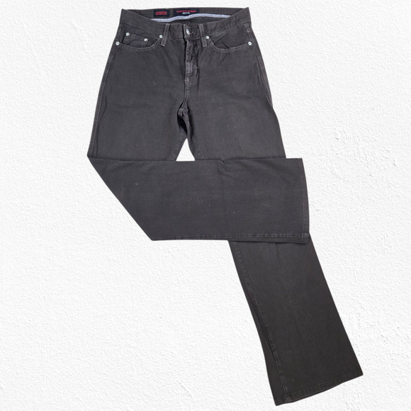 Y2K Fabrizio Gianni Brown Bootcut Stretch Jeans Size 4 Mid Rise Vintage 2000s - Picture 1 of 7